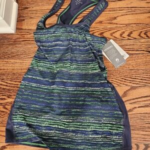 Athleta Retreat Print - Navy and Green
